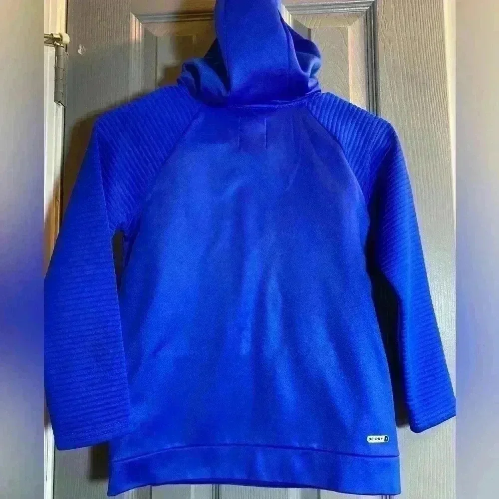 Old Navy Active boys hoodie in royal blue & lime green boys size medium 8